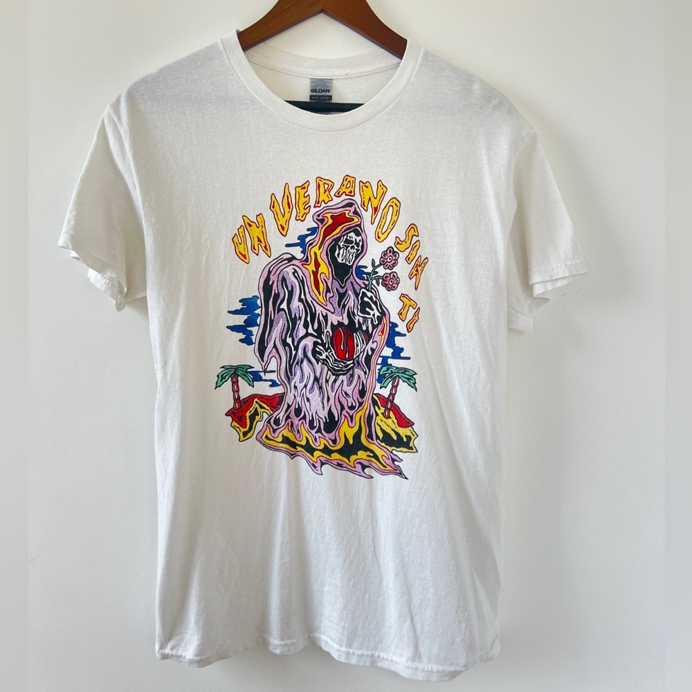 Bad bunny un verano sin ti tour white t shirt size M
